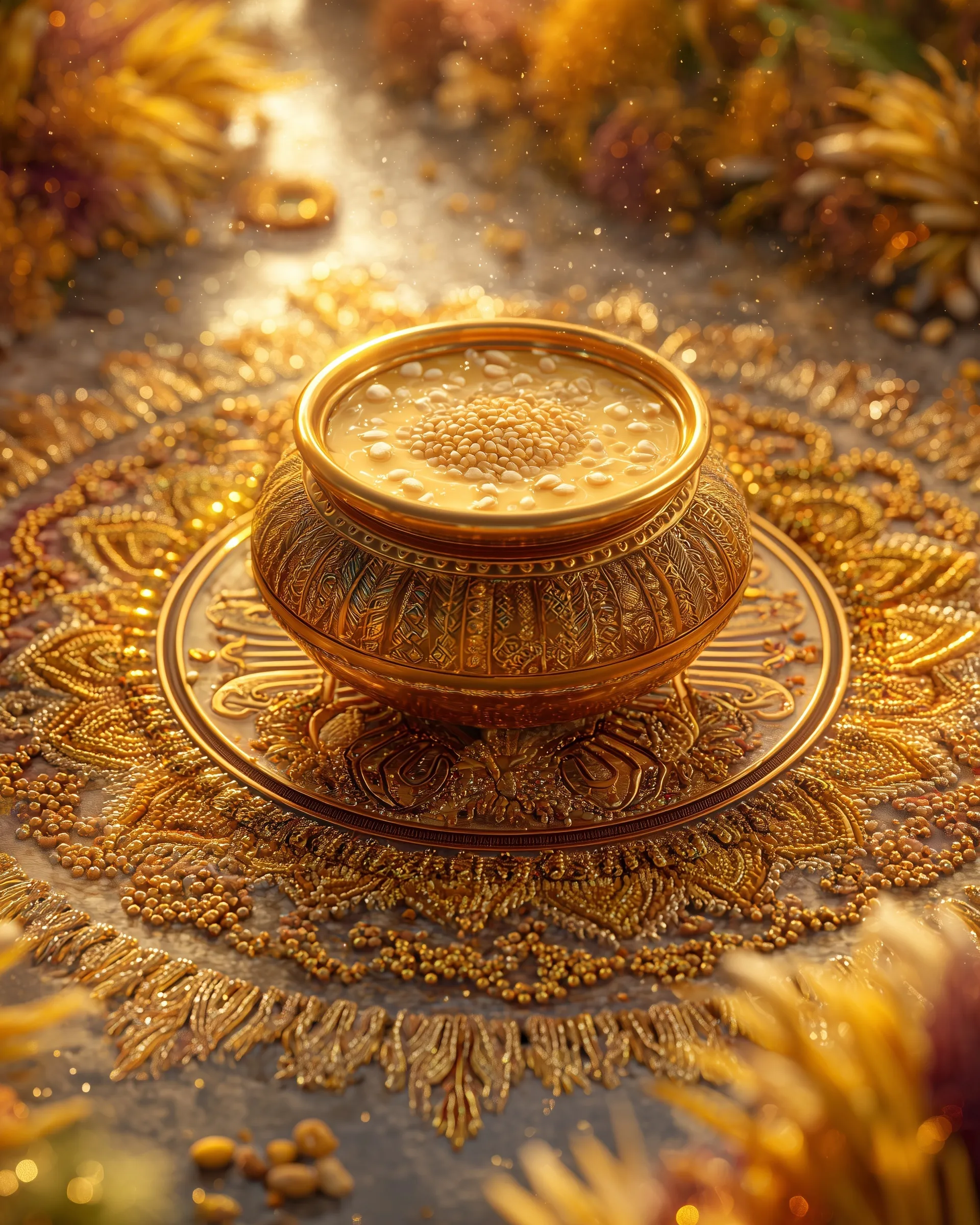 Diwali Gold Aesthetic Decoration 53