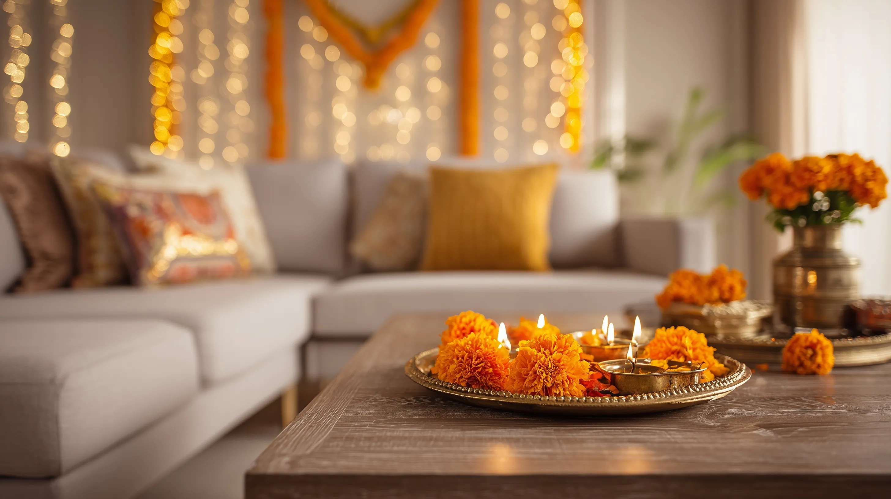 Diwali Gold Aesthetic Decoration 58