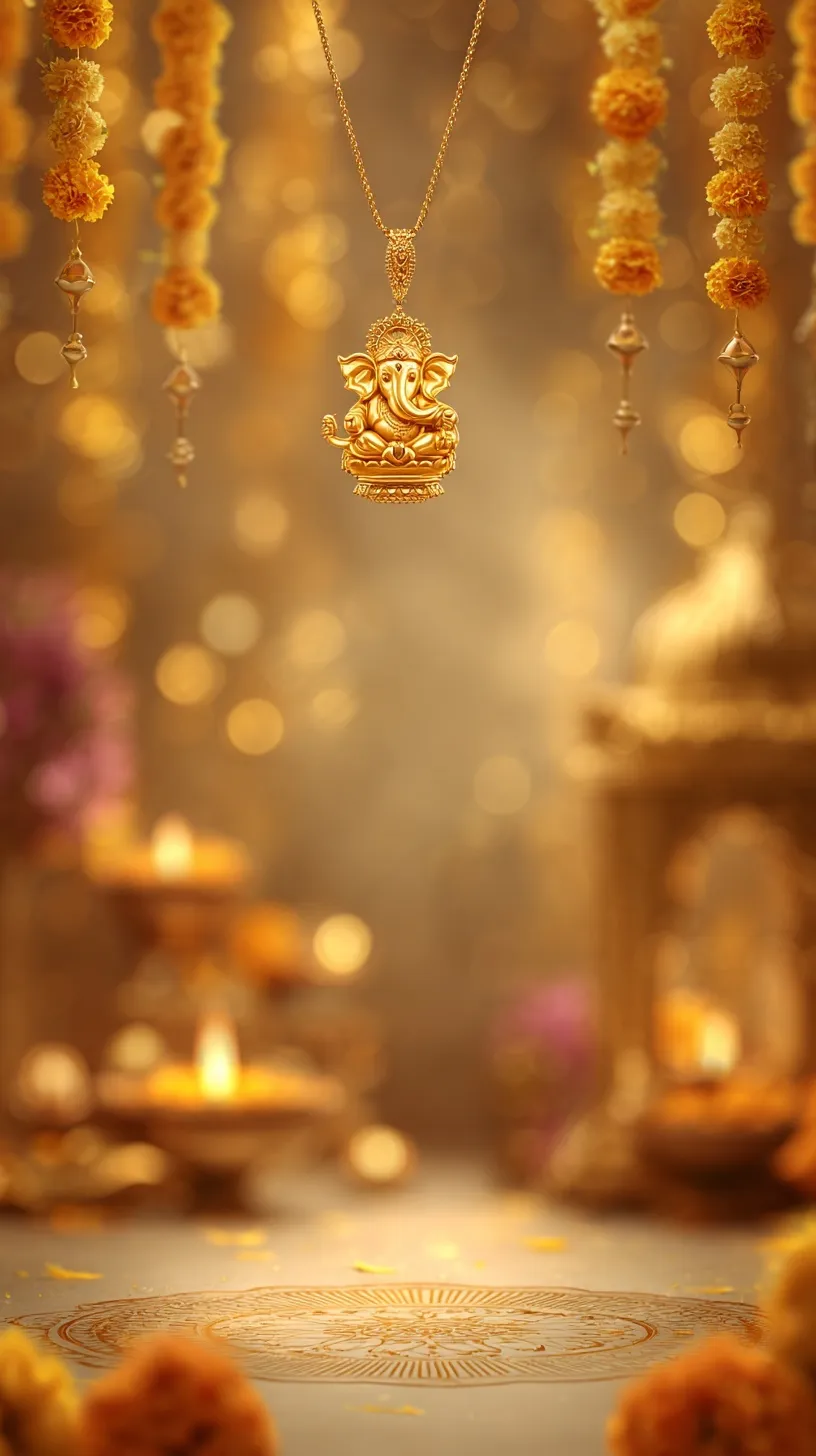 Diwali Gold Aesthetic Decoration 62