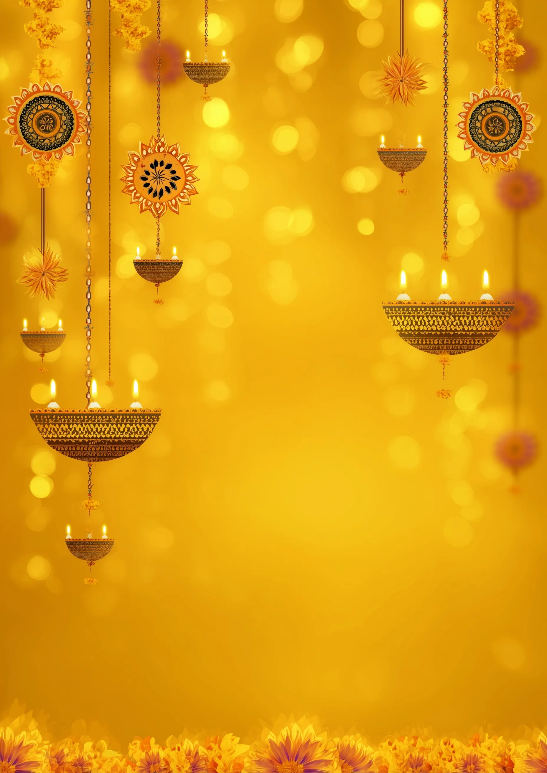 Diwali Gold Aesthetic Decoration 66