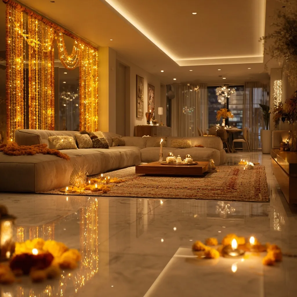 Diwali Gold Aesthetic Decoration 67