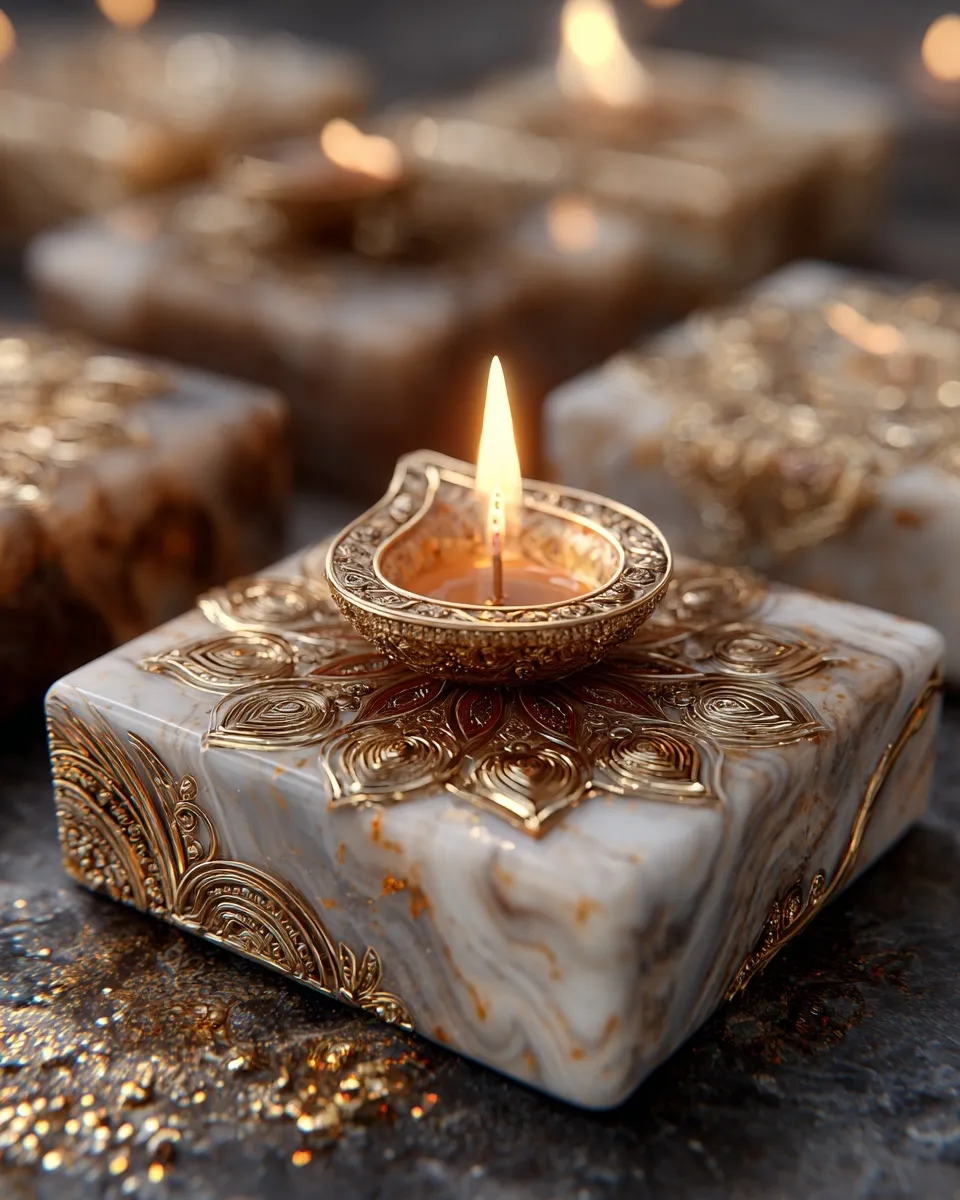 Diwali Gold Aesthetic Decoration 76