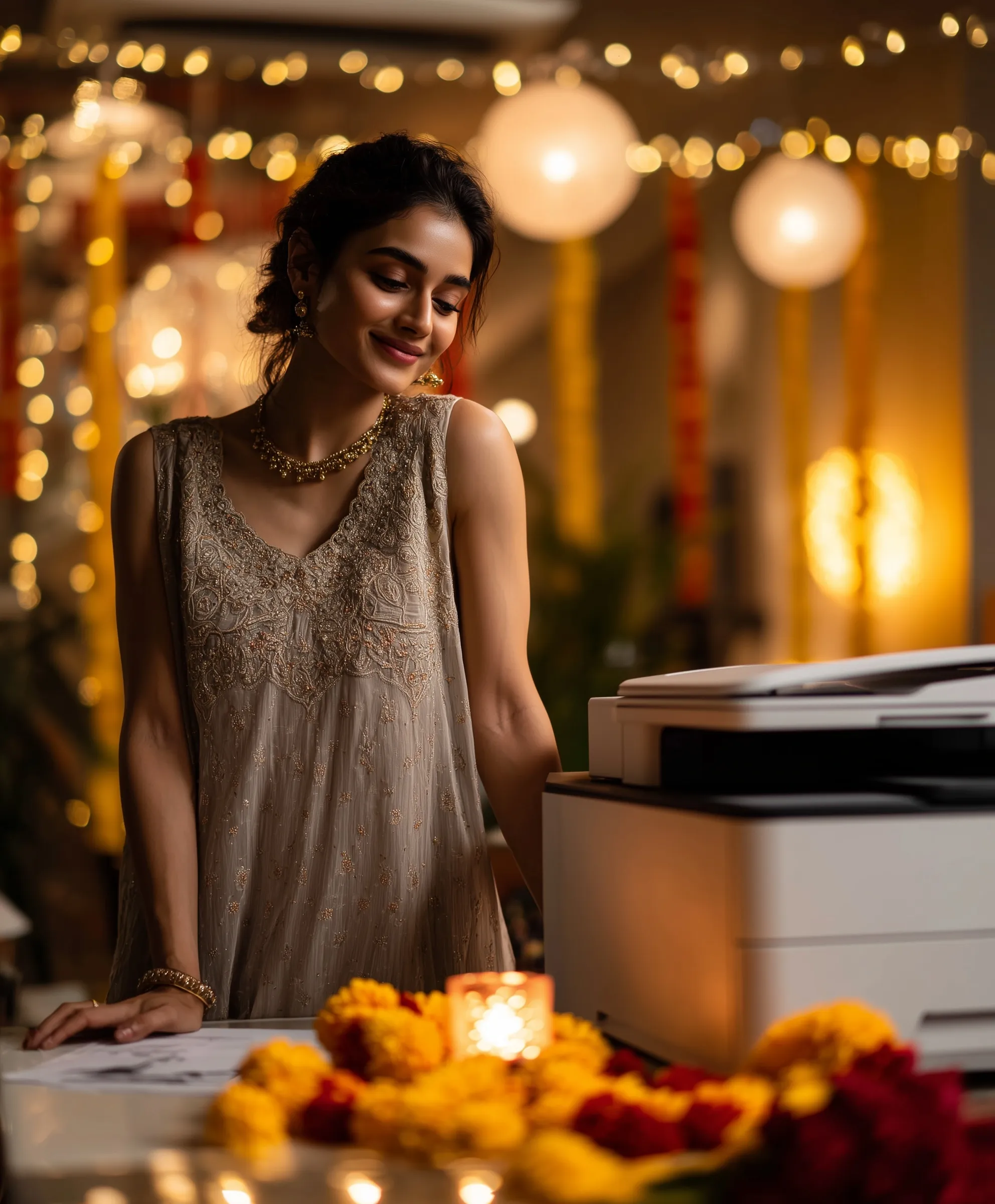 Diwali Gold Aesthetic Decoration 77