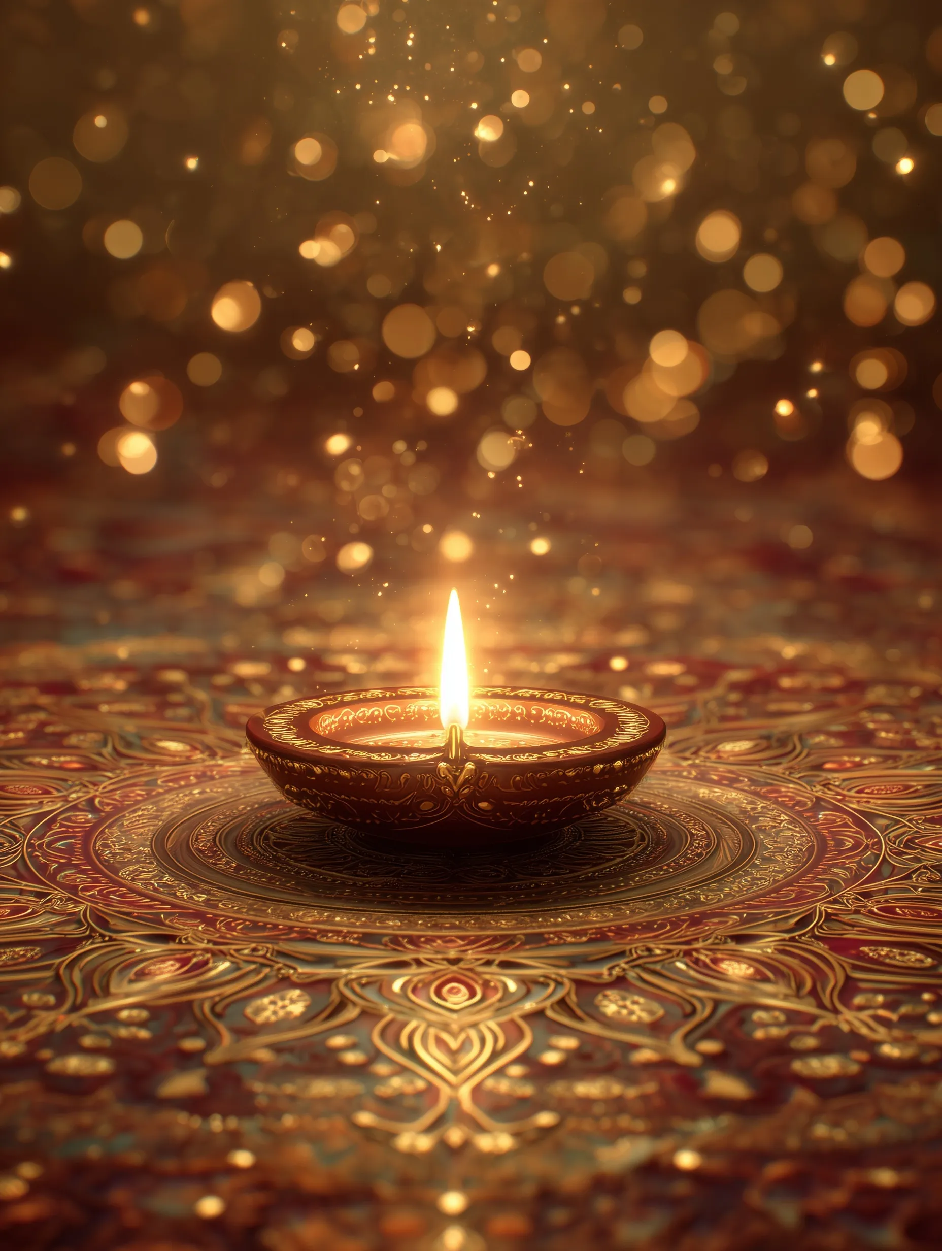 Diwali Gold Aesthetic Decoration 80