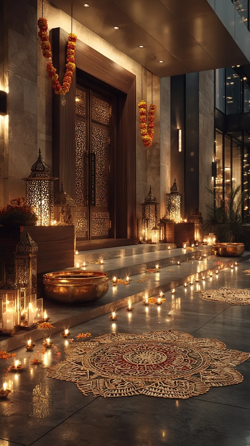 Diwali Gold Aesthetic Decoration 84