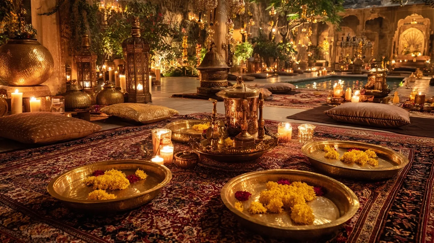 Diwali Gold Aesthetic Decoration 87