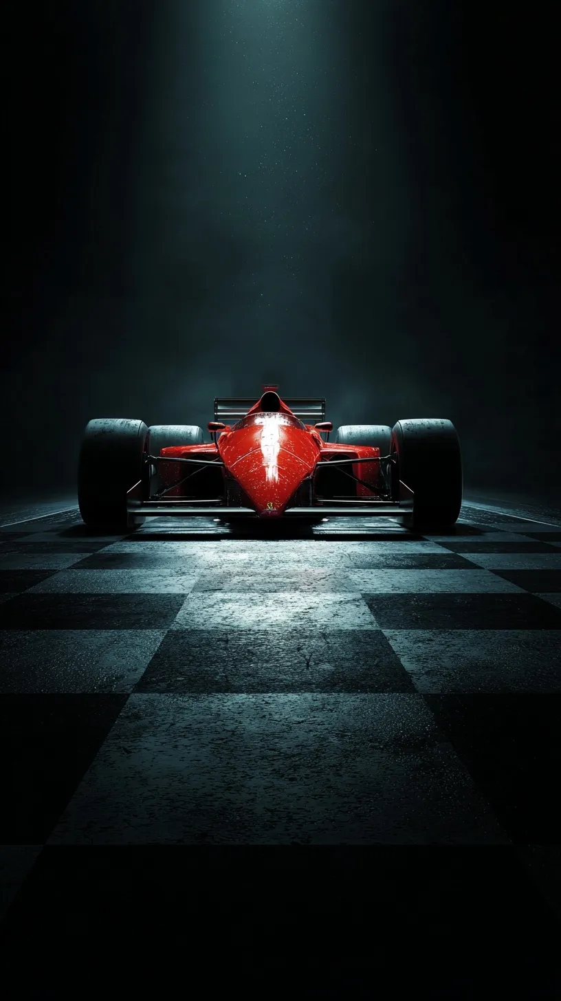 A sleek Ferrari racing car wallpaper for iPhone, featuring a high-speed sports car design on a dynamic background.