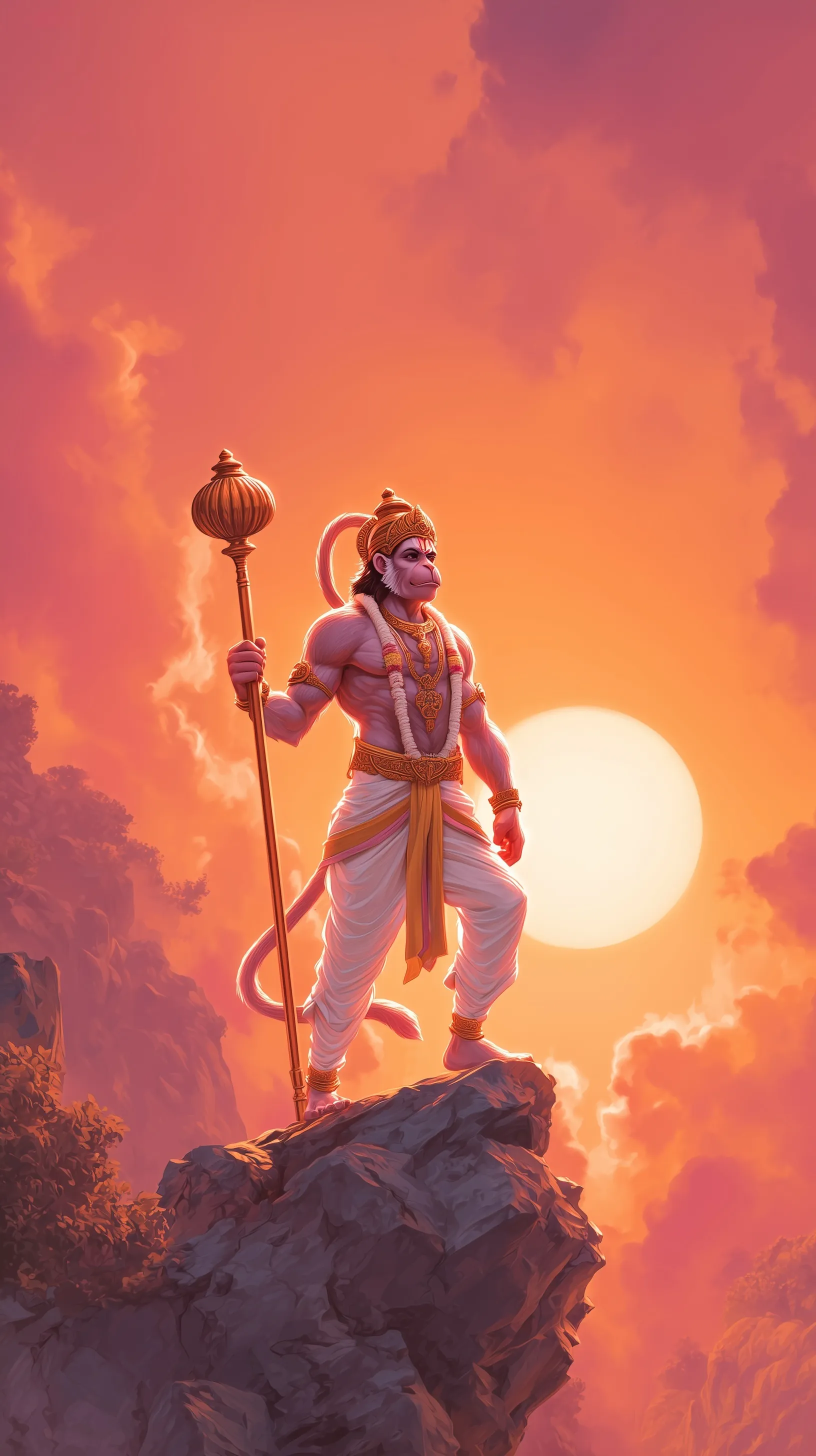 Hanuman Ji Hd Mobile Phone Wallpaper 2026 34