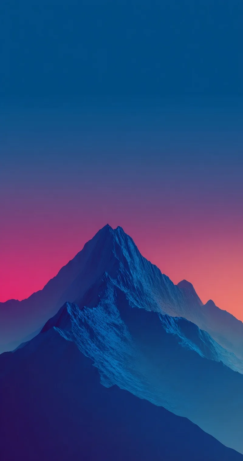 A breathtaking mountain peak sunset wallpaper for iPhone 17 Pro Max, symbolizing growth and infinite possibilities.