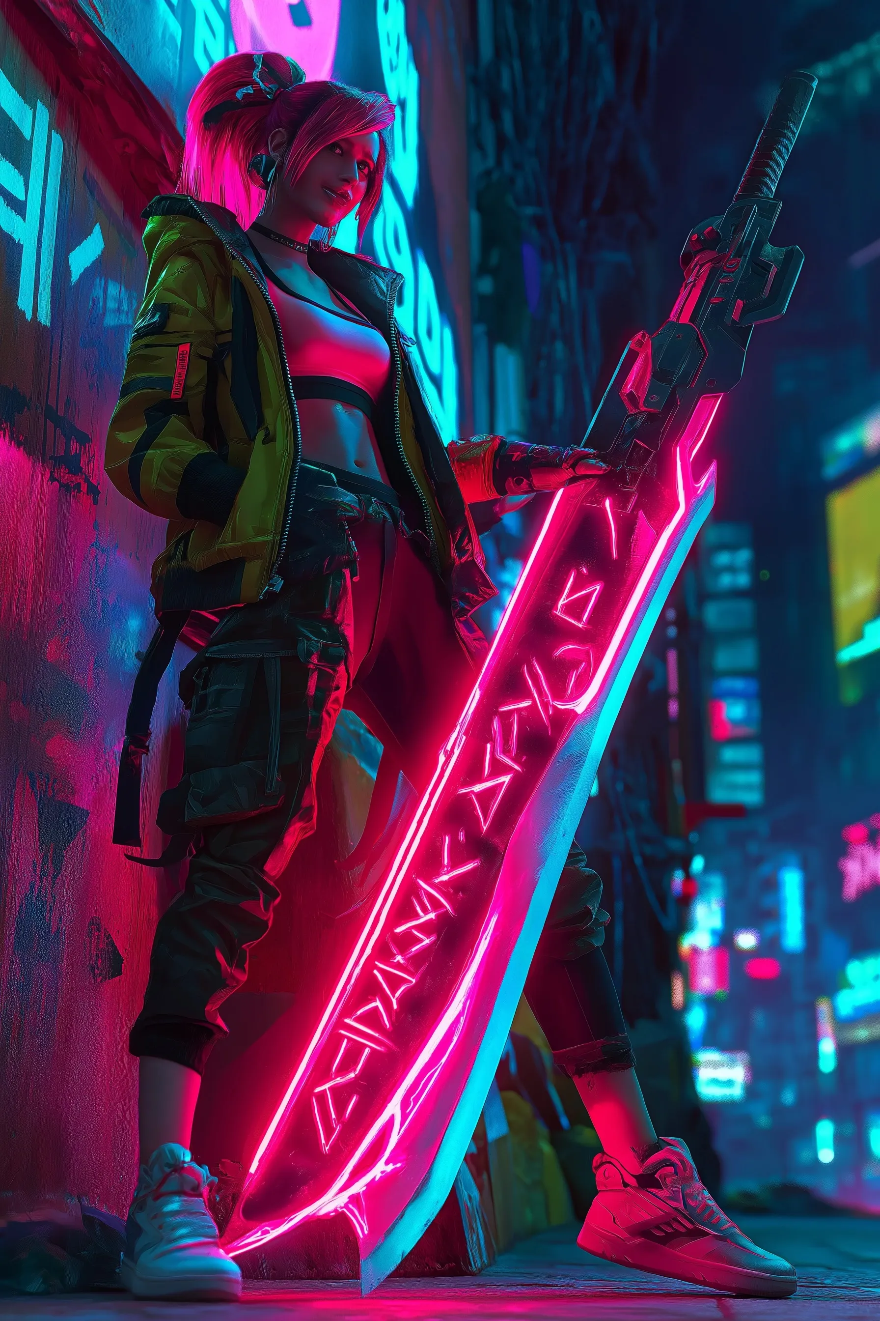 Neon Cyberpunk Wallpaper 2