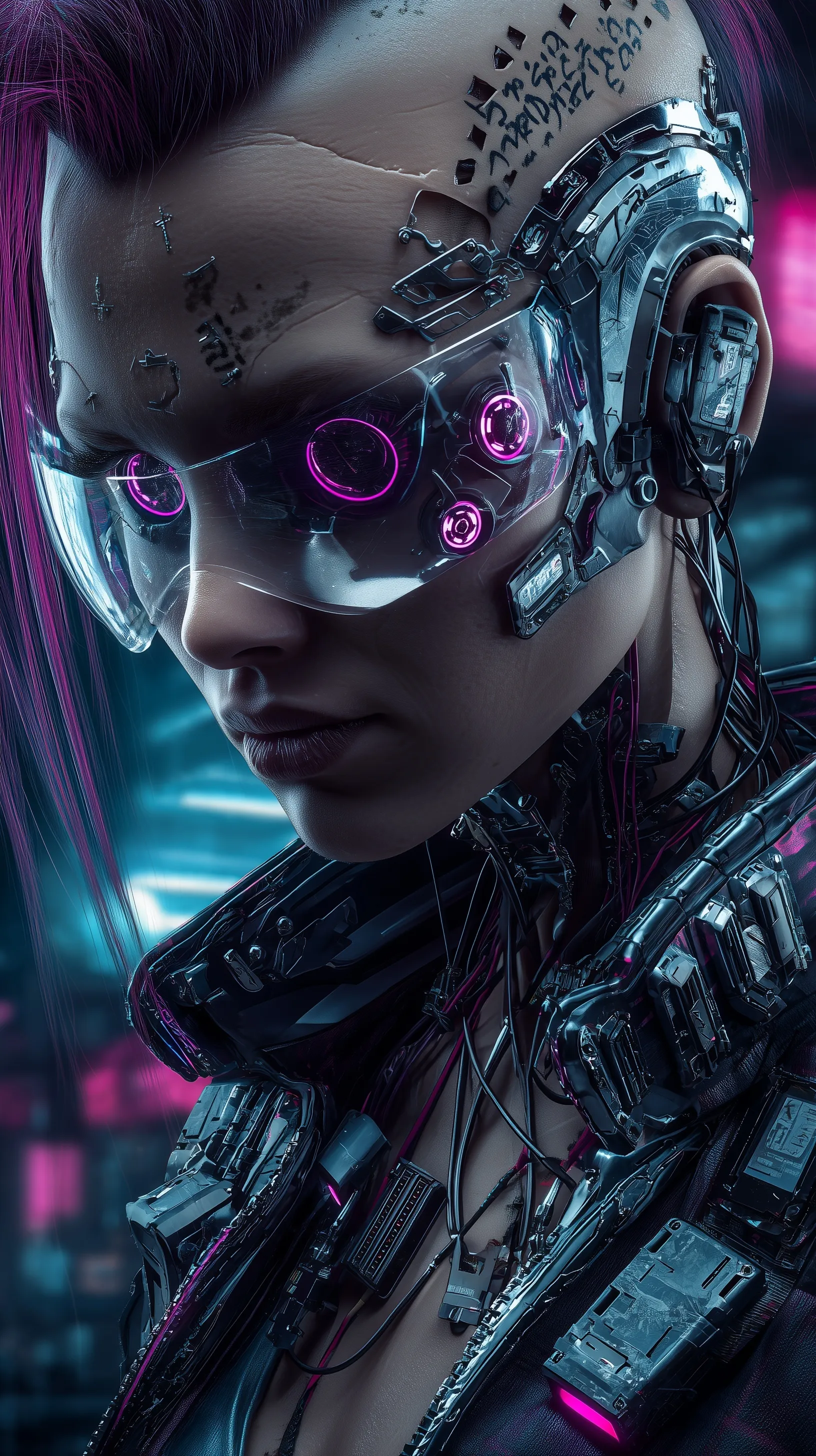 Neon Cyberpunk Wallpaper 14