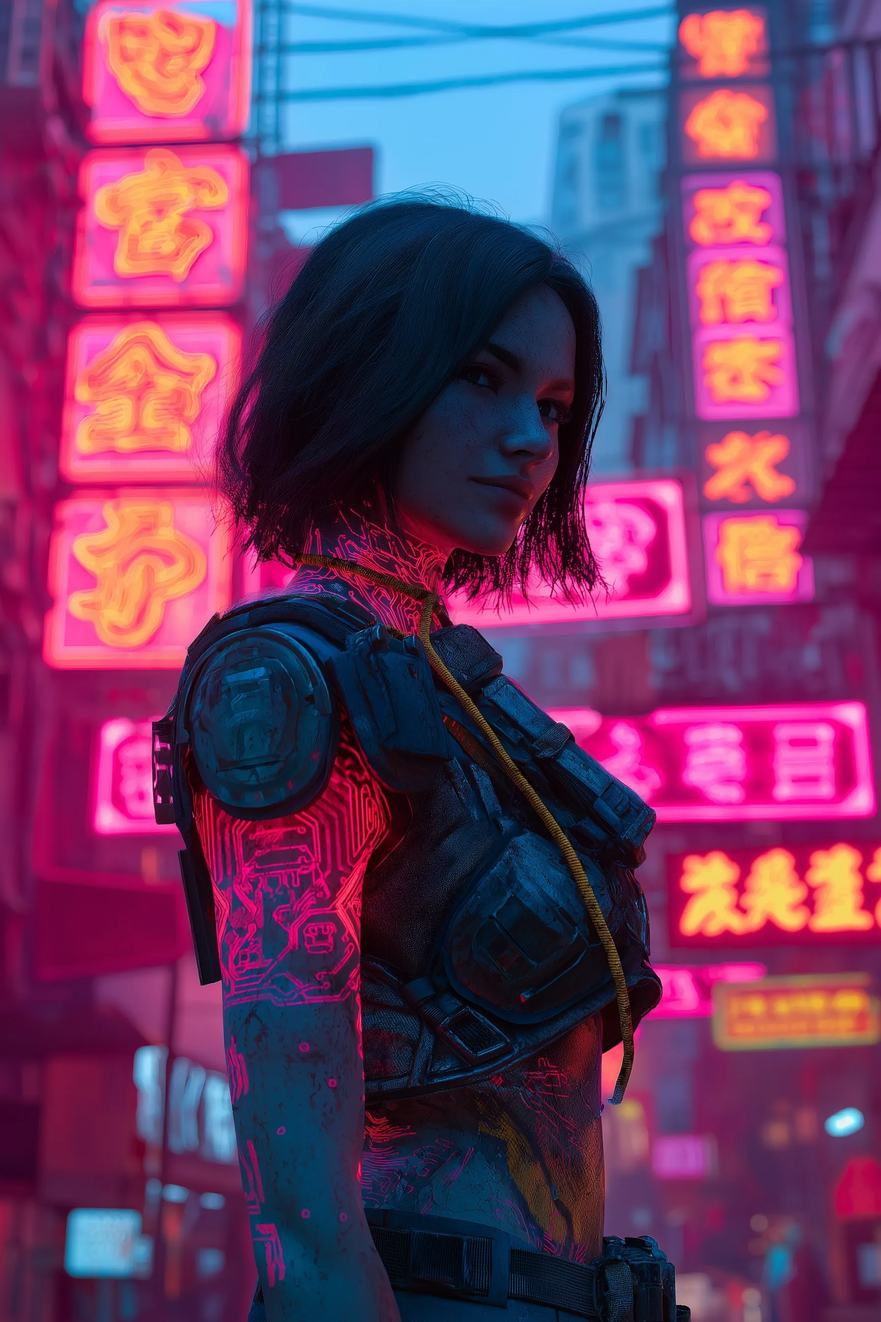 Neon Cyberpunk Wallpaper 15