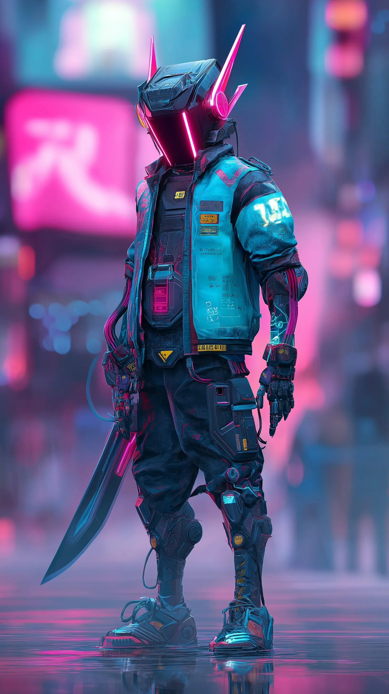 Neon Cyberpunk Wallpaper 18