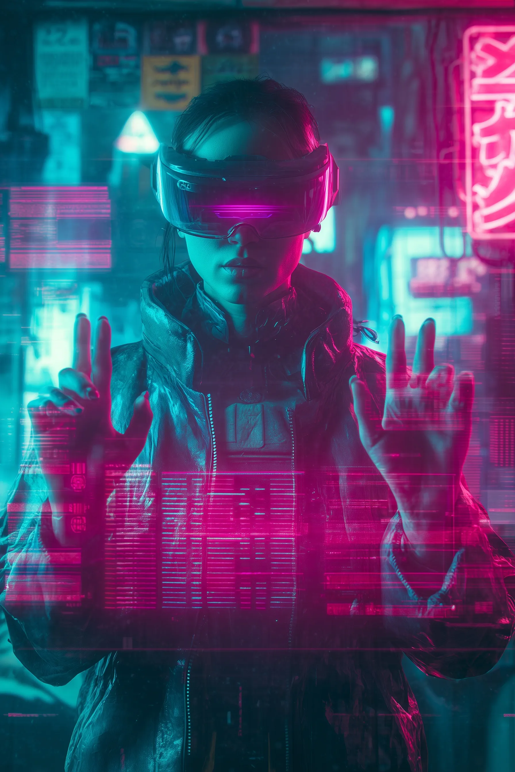 Neon Cyberpunk Wallpaper 33