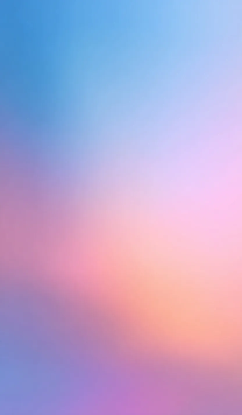 Soft pastel blurry gradient background with pink, blue, and orange hues for modern mobile wallpaper designs.