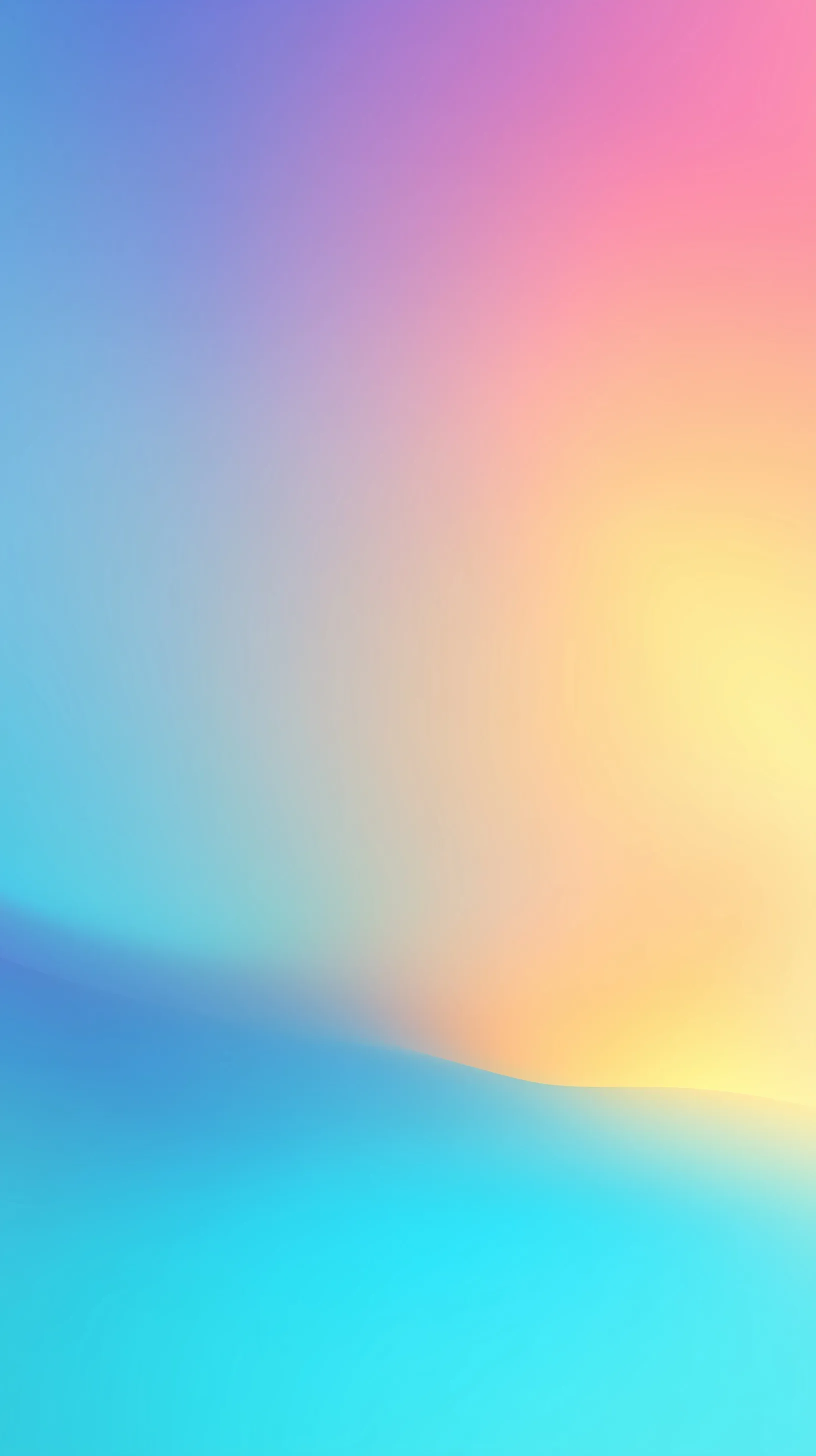 Airy pastel gradient background with soft blue, peach, and yellow blur, perfect for modern mobile UI design.