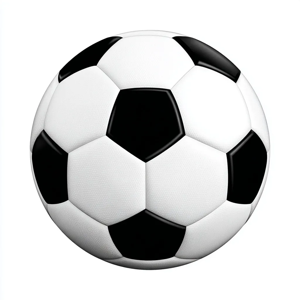 Minimalist black vector soccer ball illustration on a clean white background for a soccer mom theme.