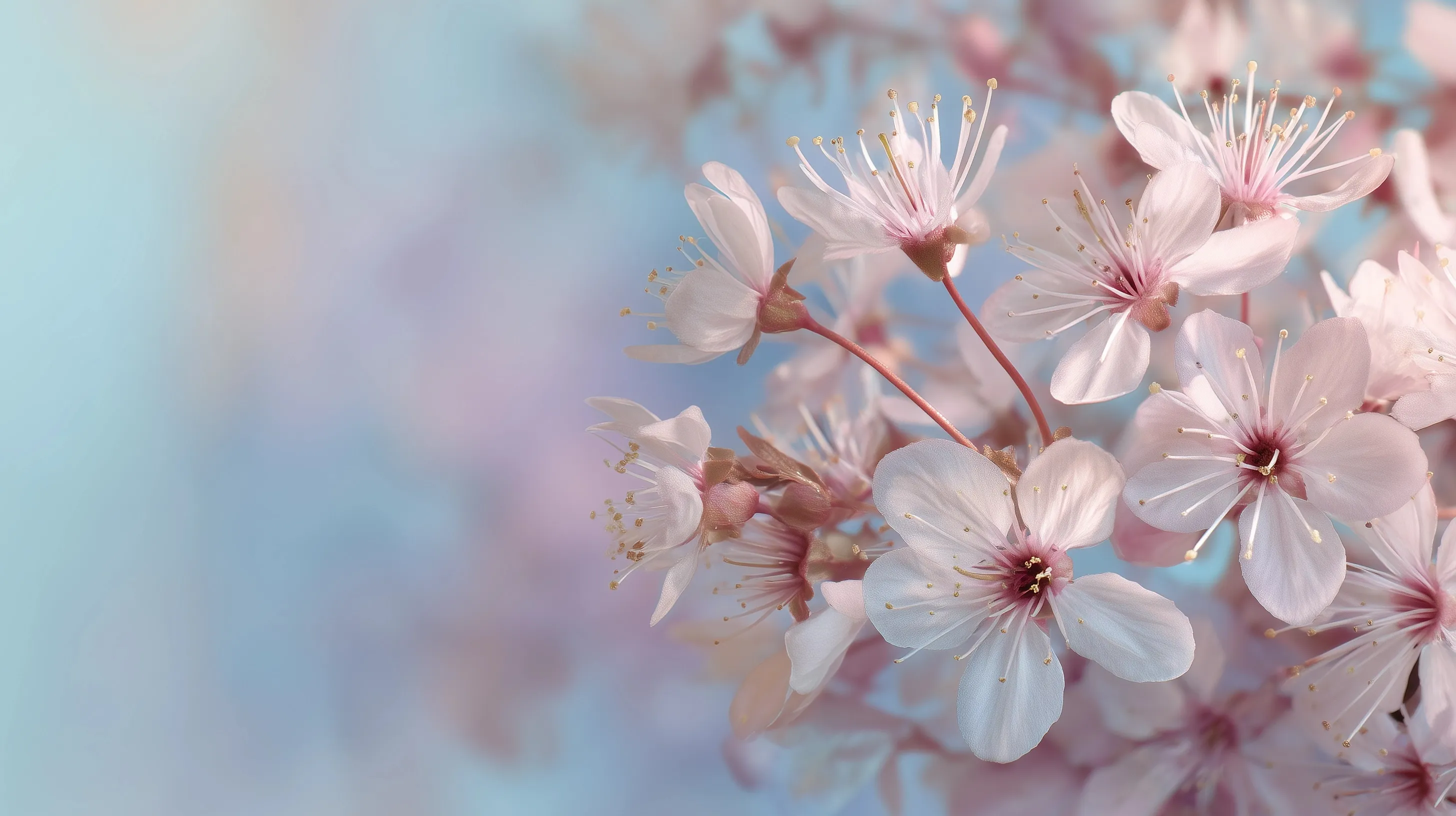 Soft Pastel Spring Floral Wallpaper 2