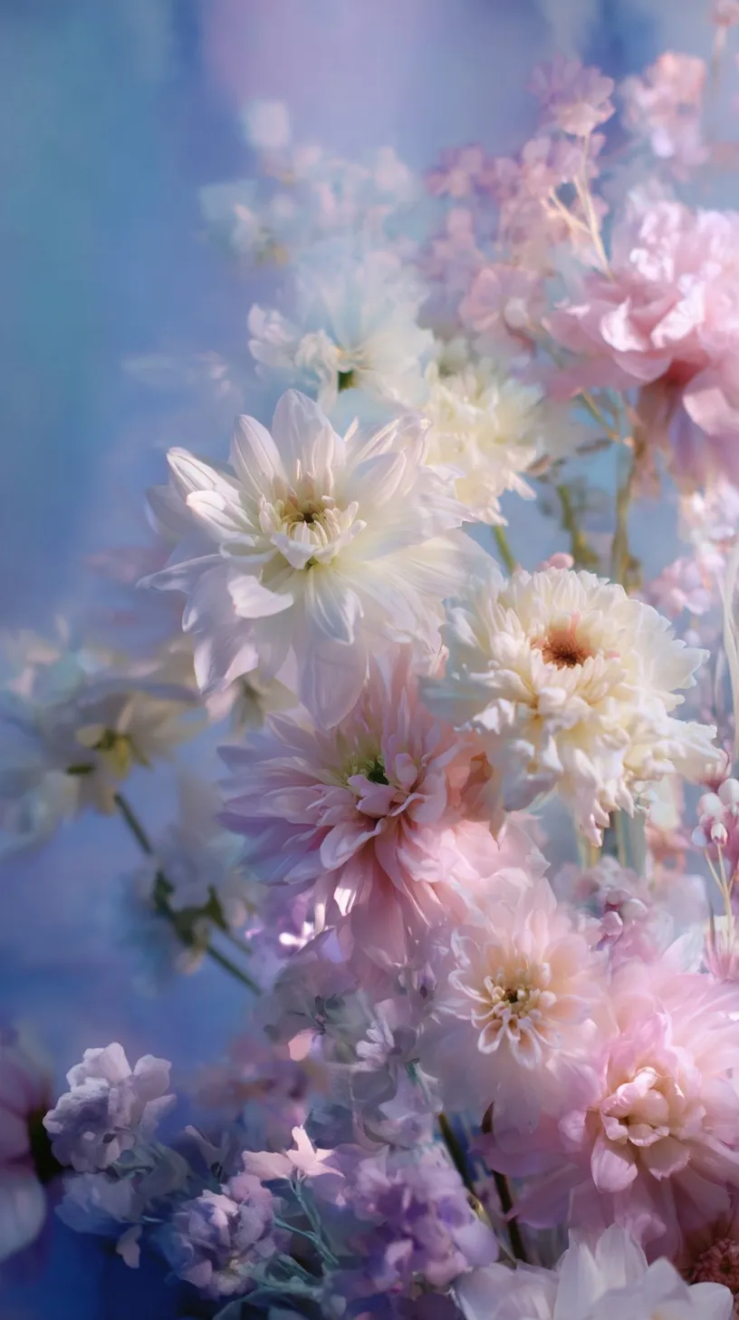 Soft Pastel Spring Floral Wallpaper 10