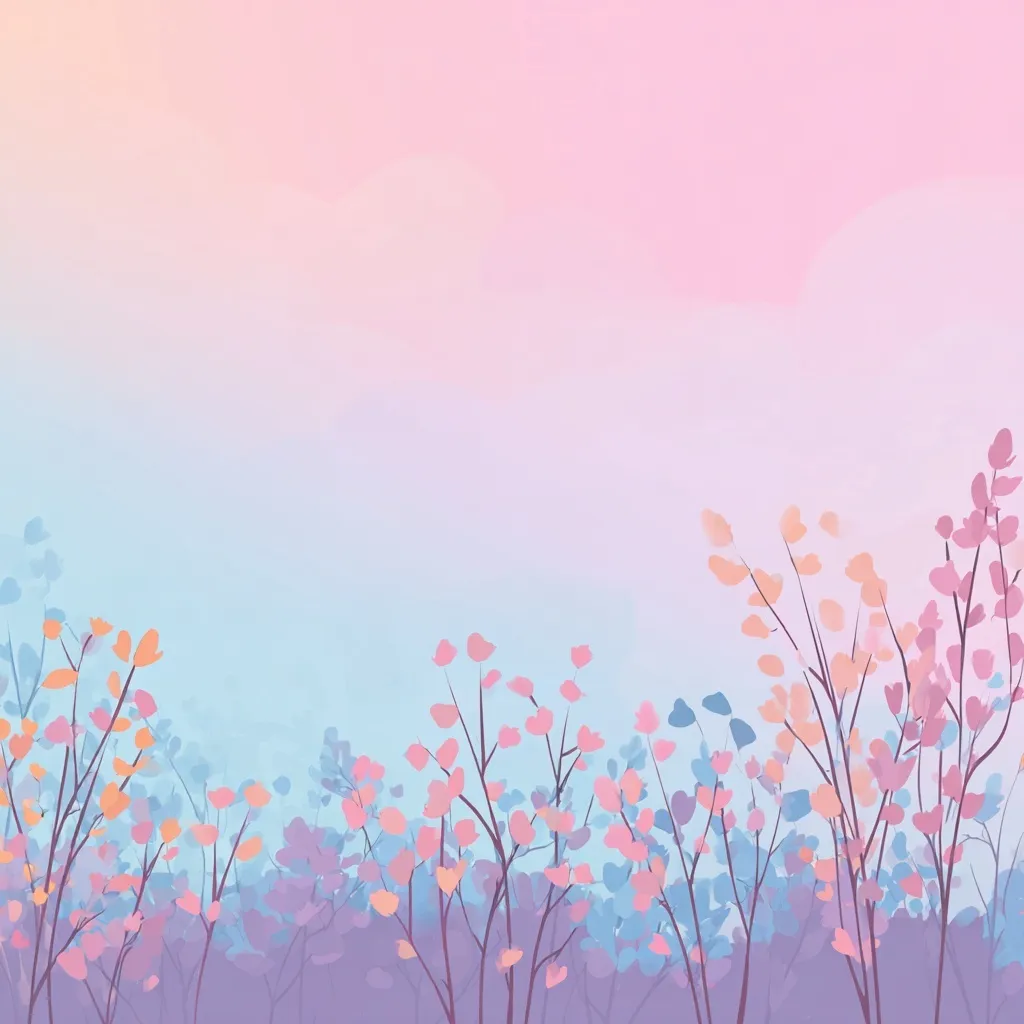 Soft Pastel Spring Floral Wallpaper 13