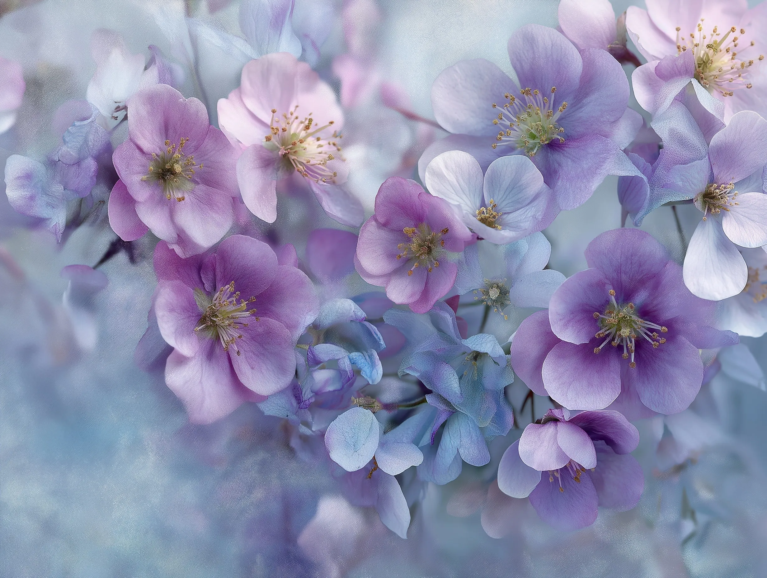 Soft Pastel Spring Floral Wallpaper 22