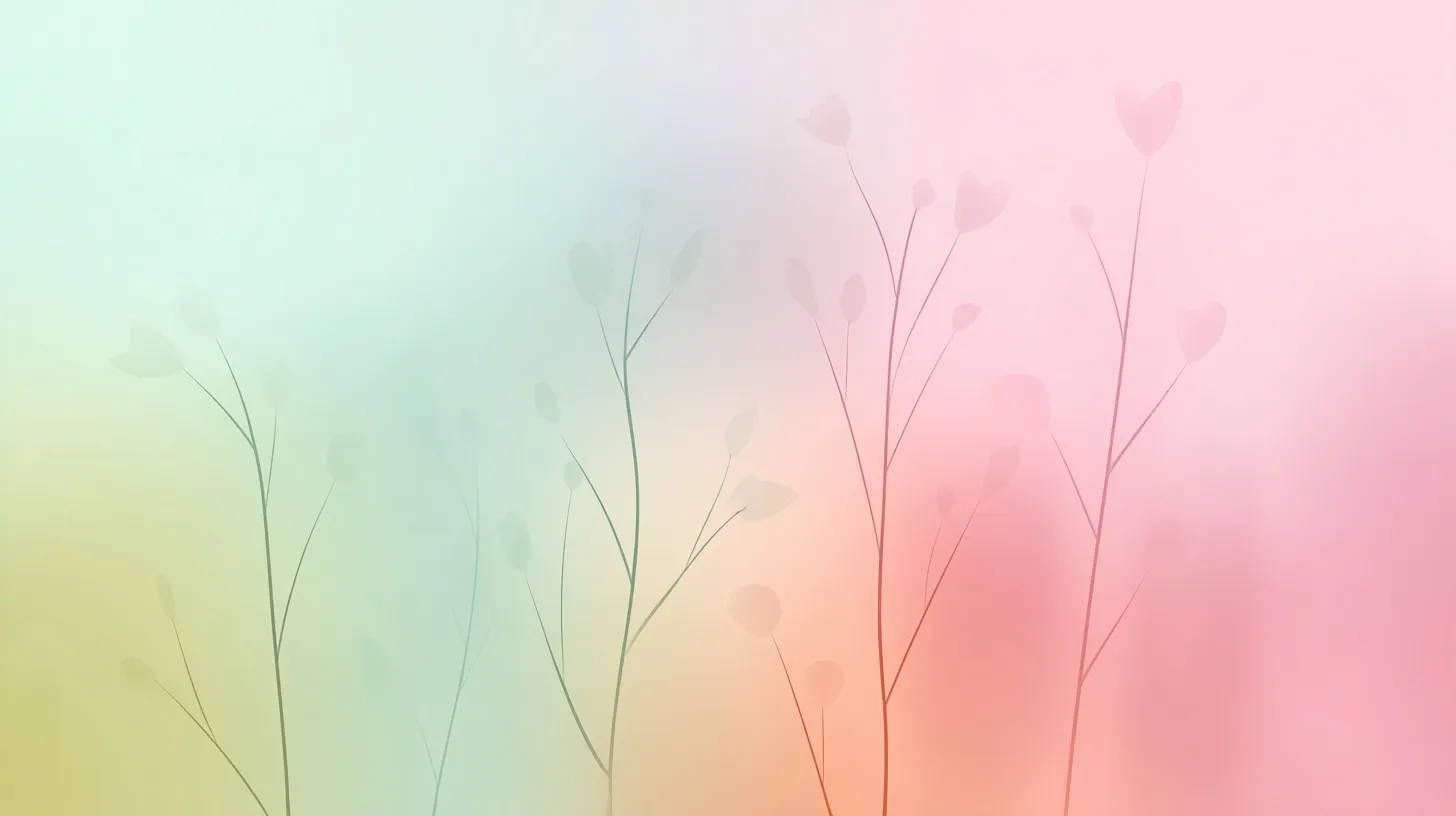 Soft Pastel Spring Floral Wallpaper 28