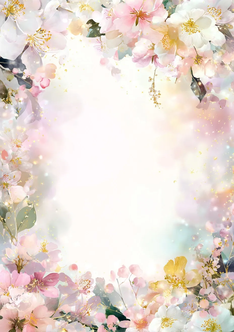Soft Pastel Spring Floral Wallpaper 32