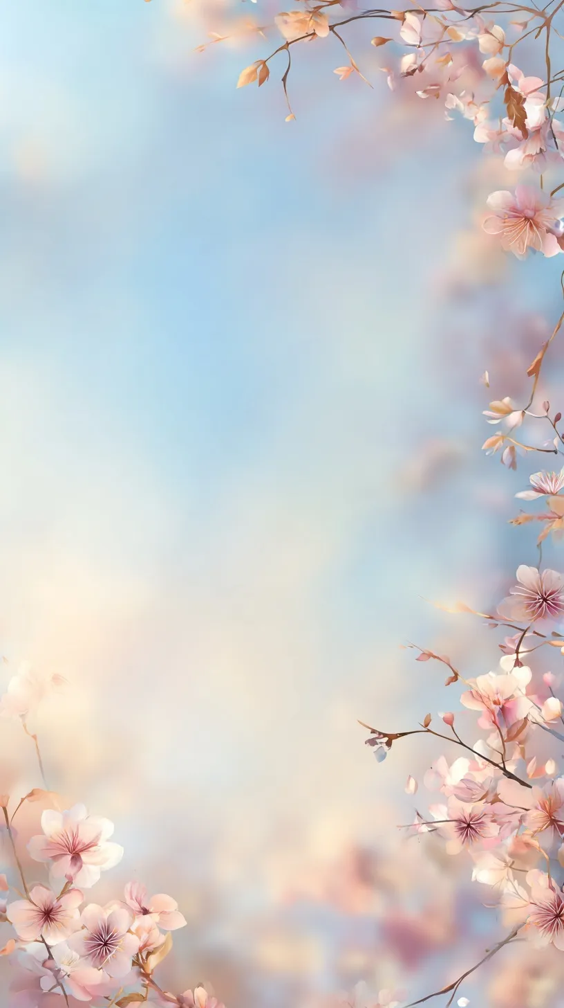 Soft Pastel Spring Floral Wallpaper 34