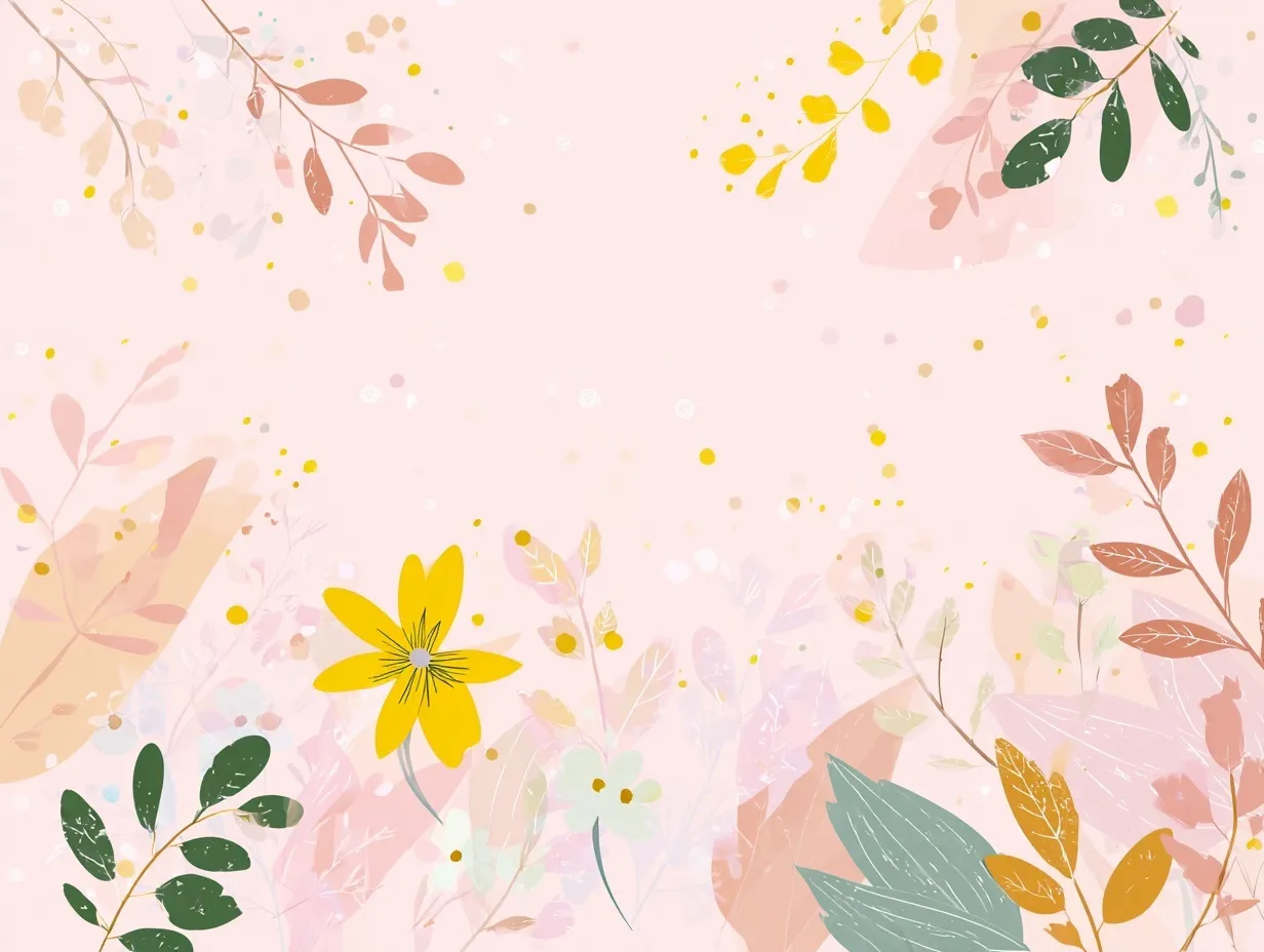 Soft Pastel Spring Floral Wallpaper 40