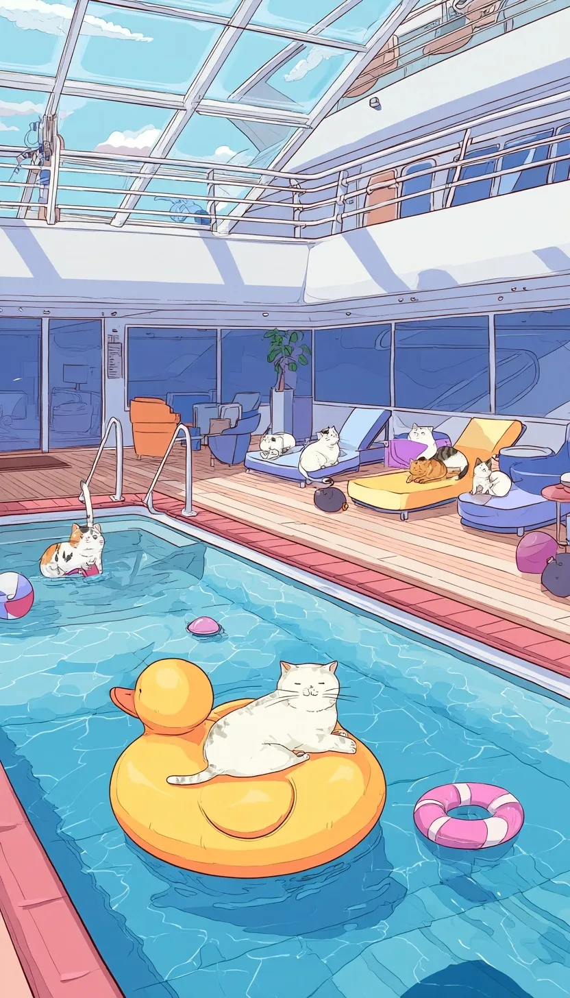 Swimming Pool Cartoon Image 2