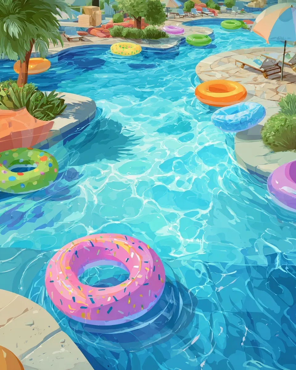 Swimming Pool Cartoon Image 8