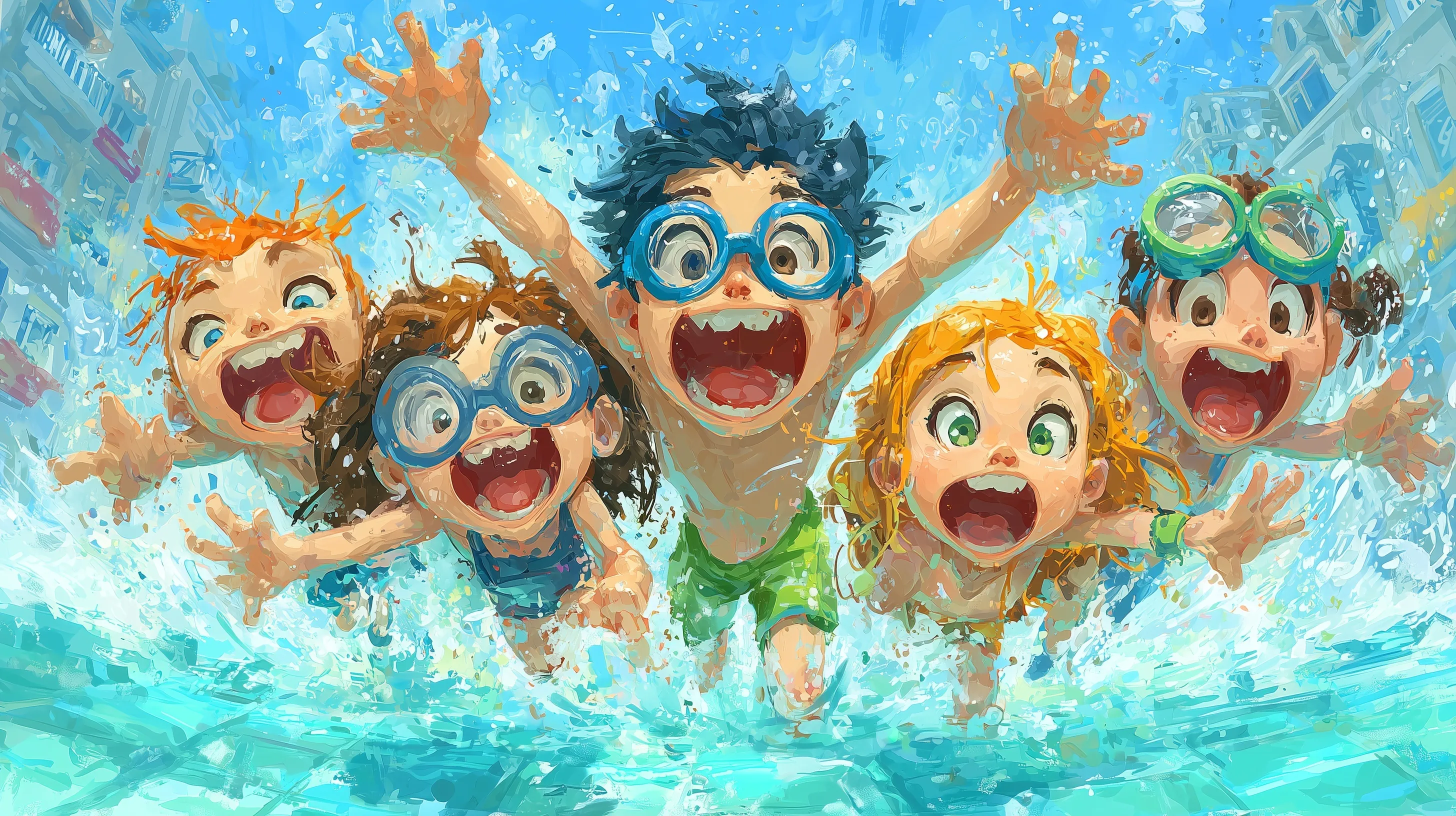 Swimming Pool Cartoon Image 10