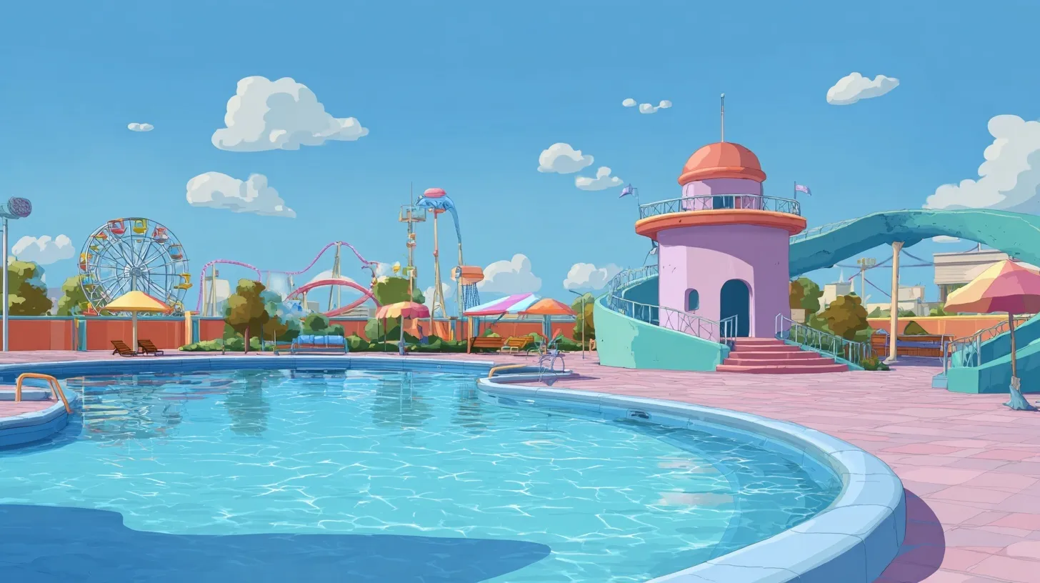 Swimming Pool Cartoon Image 14