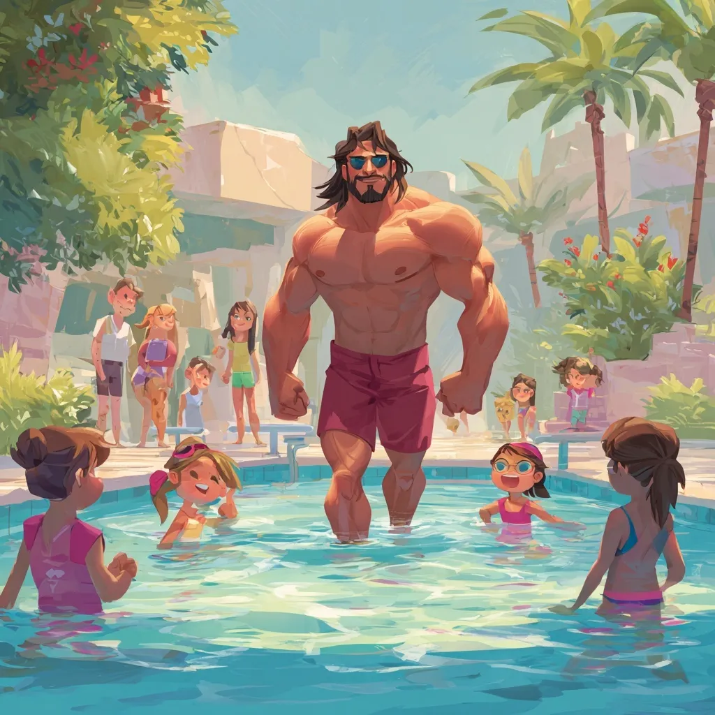 Swimming Pool Cartoon Image 19