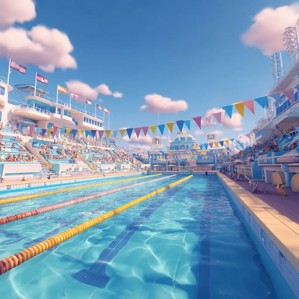 Swimming Pool Cartoon Image 24