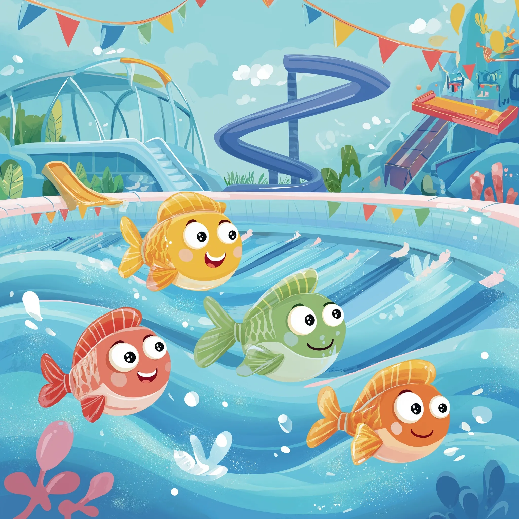 Swimming Pool Cartoon Image 25