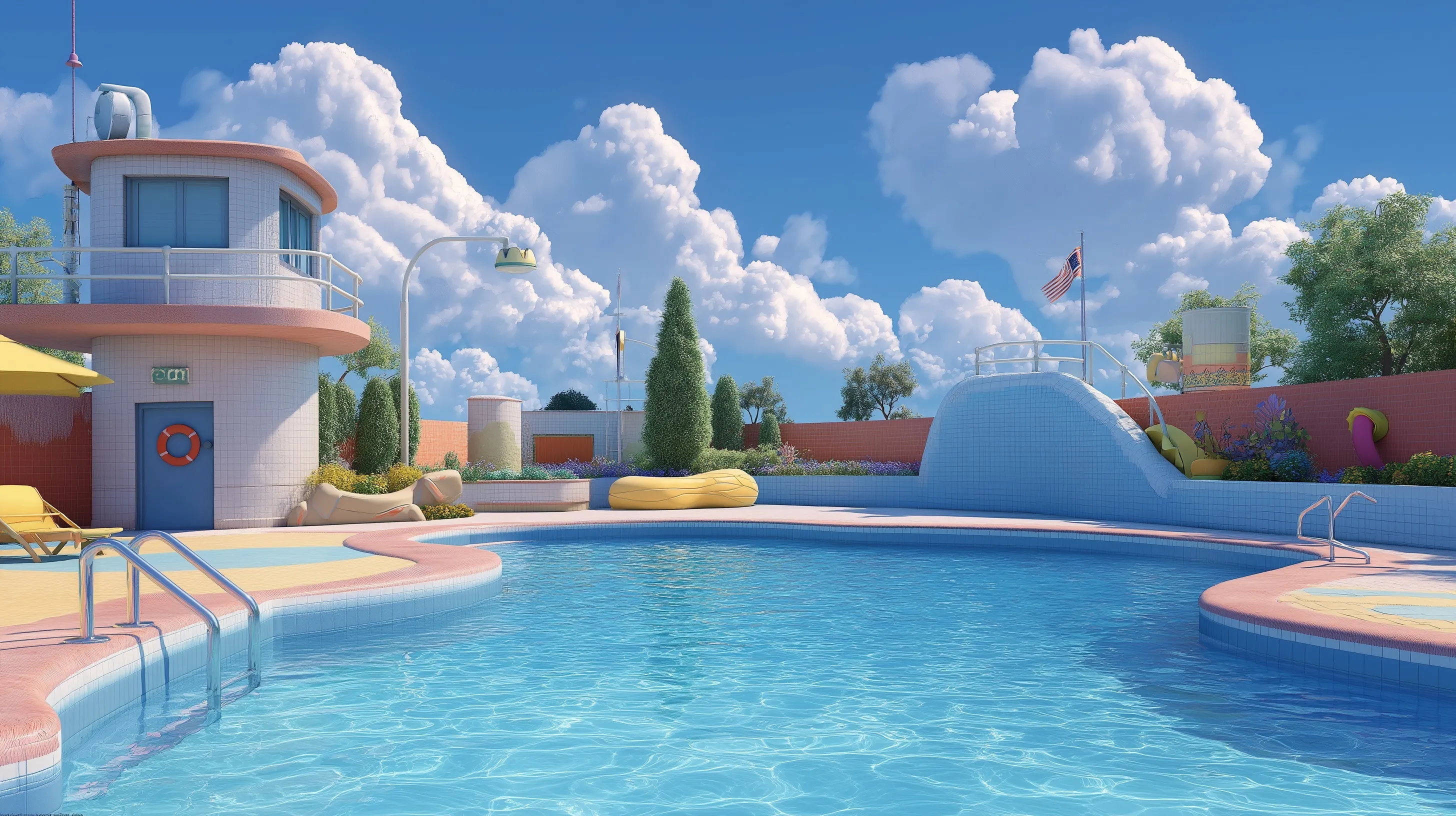 Swimming Pool Cartoon Image 26