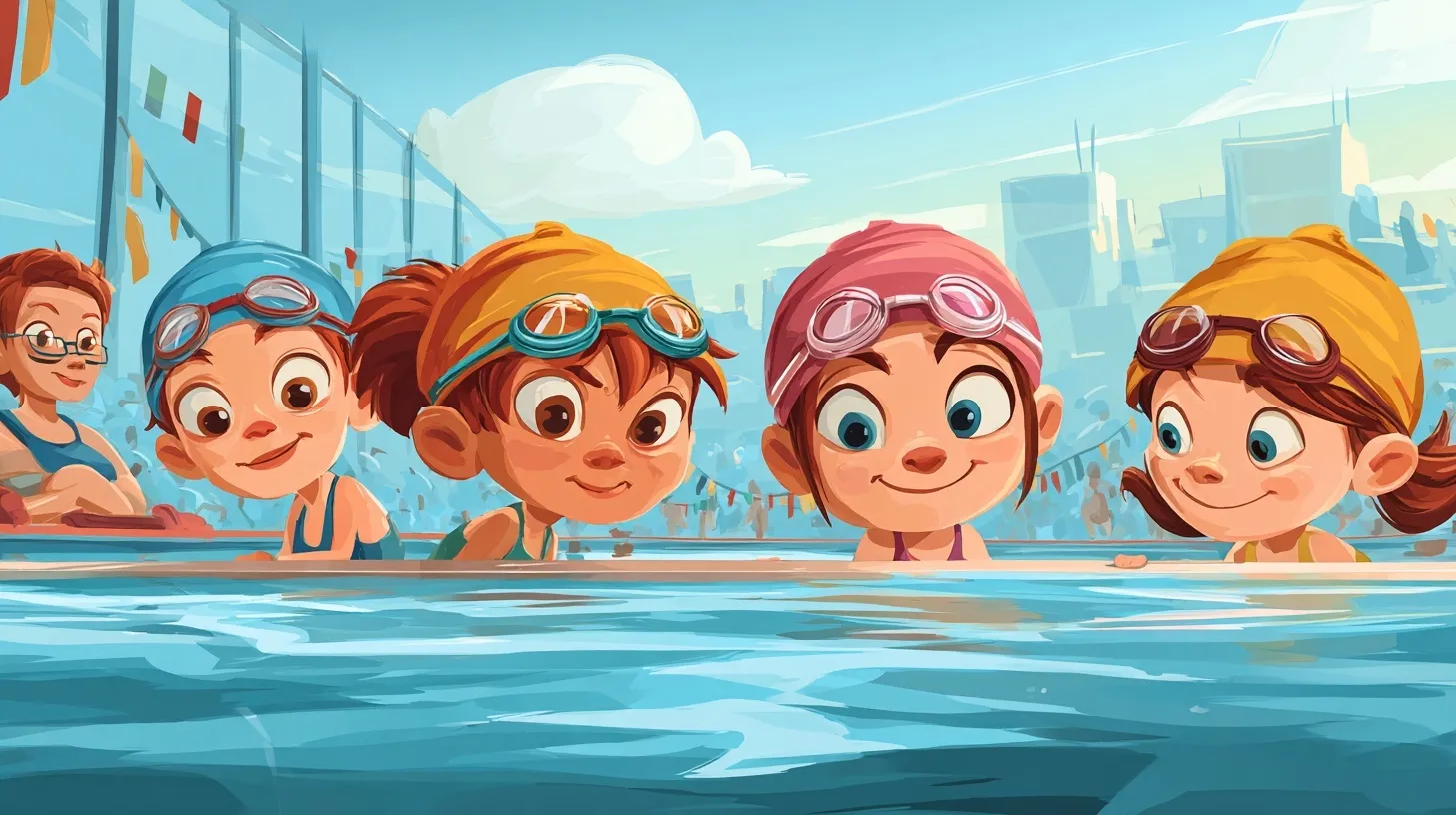 Swimming Pool Cartoon Image 28