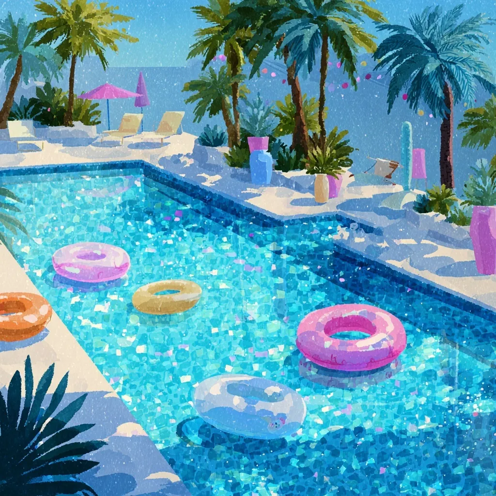 Swimming Pool Cartoon Image 30