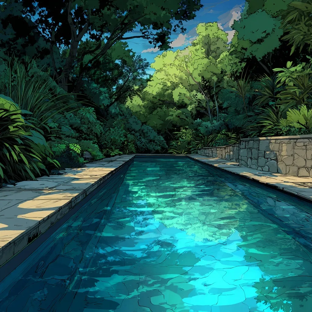 Swimming Pool Cartoon Image 33