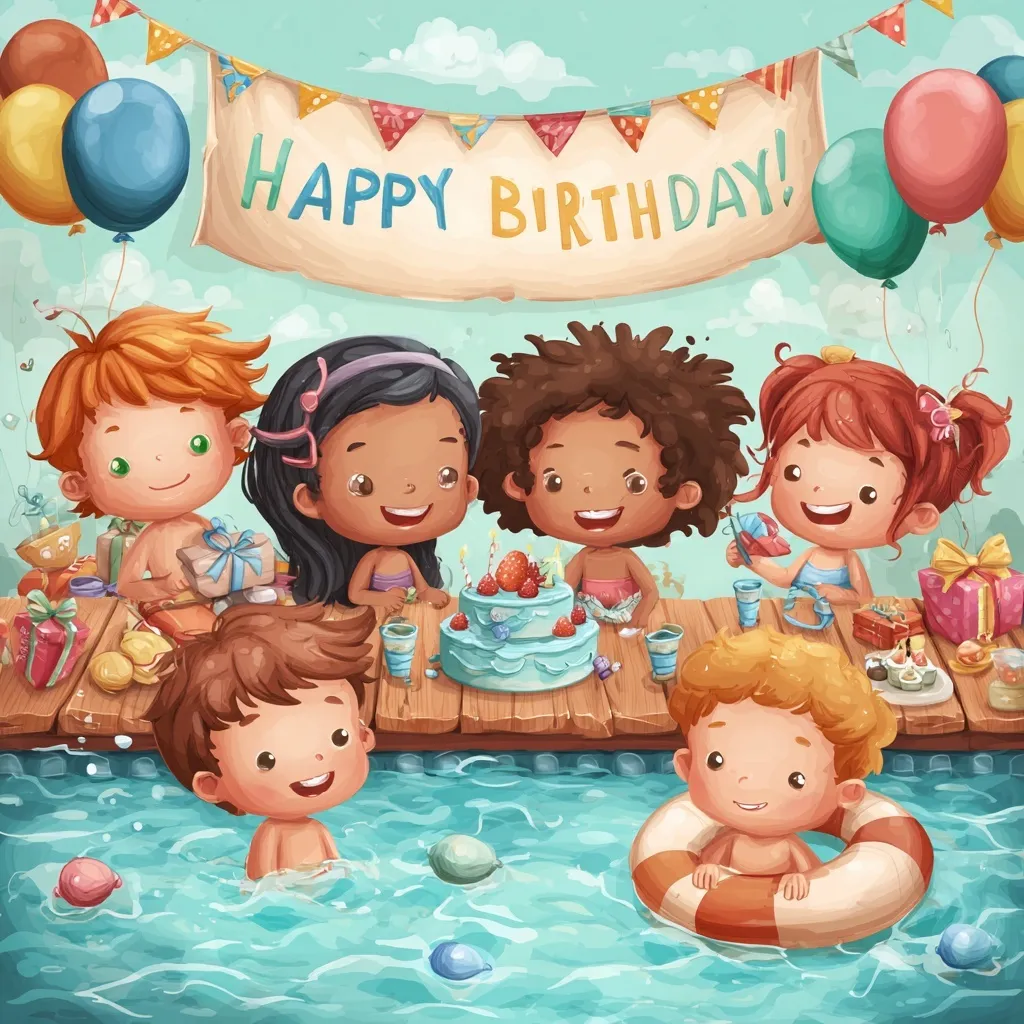 Swimming Pool Cartoon Image 34