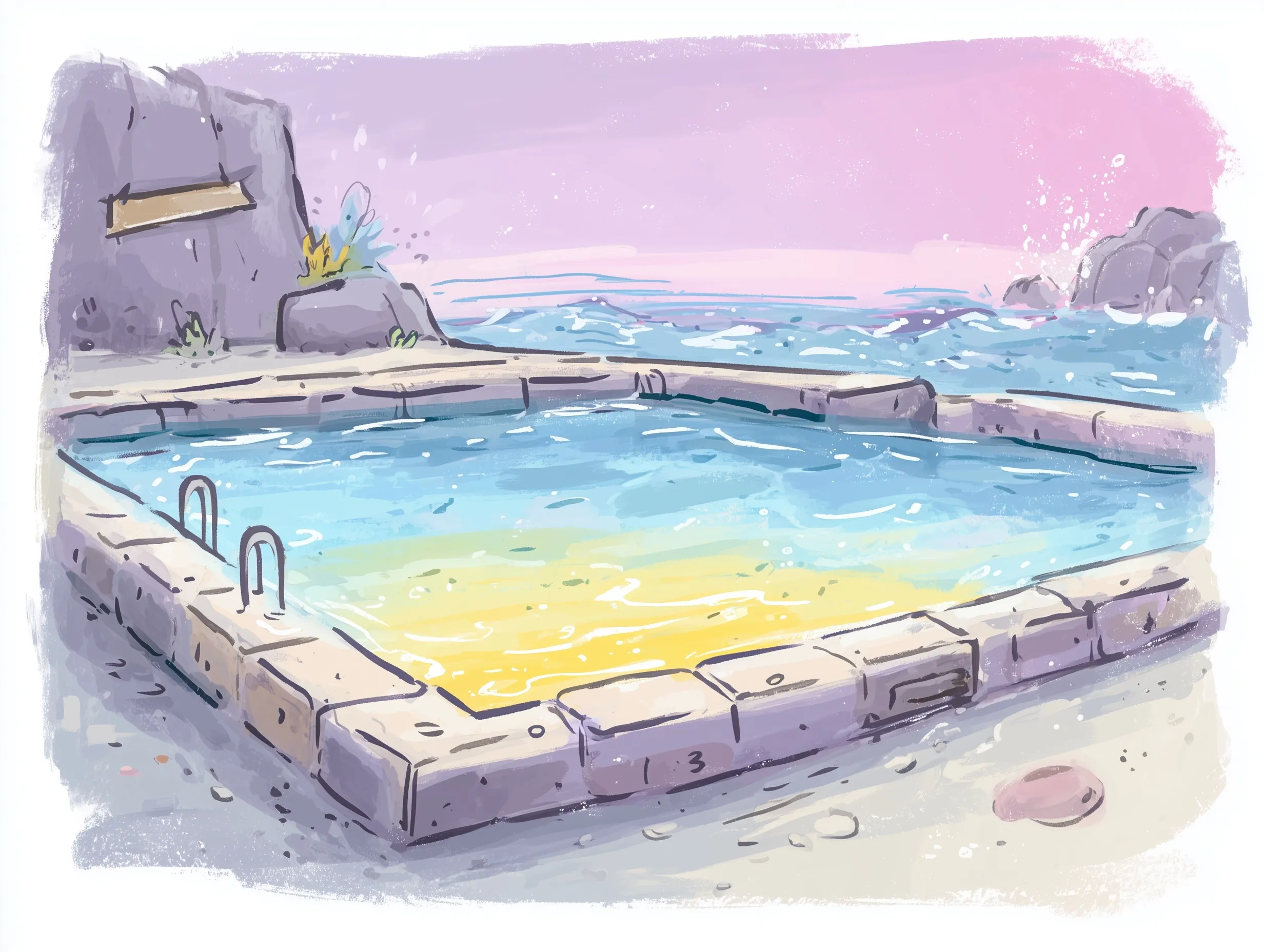 Swimming Pool Cartoon Image 39