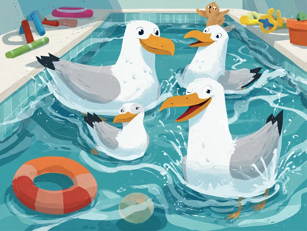 Swimming Pool Cartoon Image 44