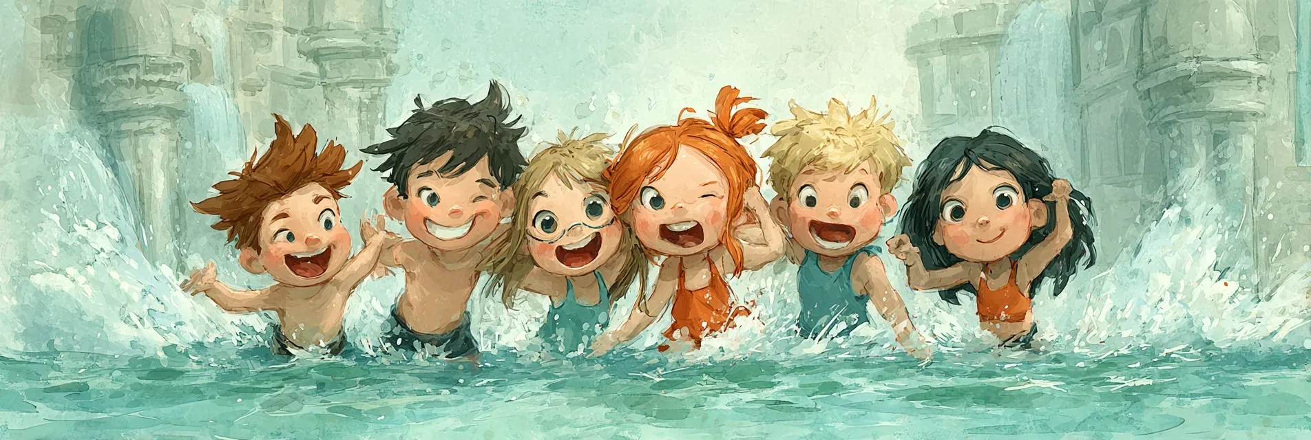 Swimming Pool Cartoon Image 57