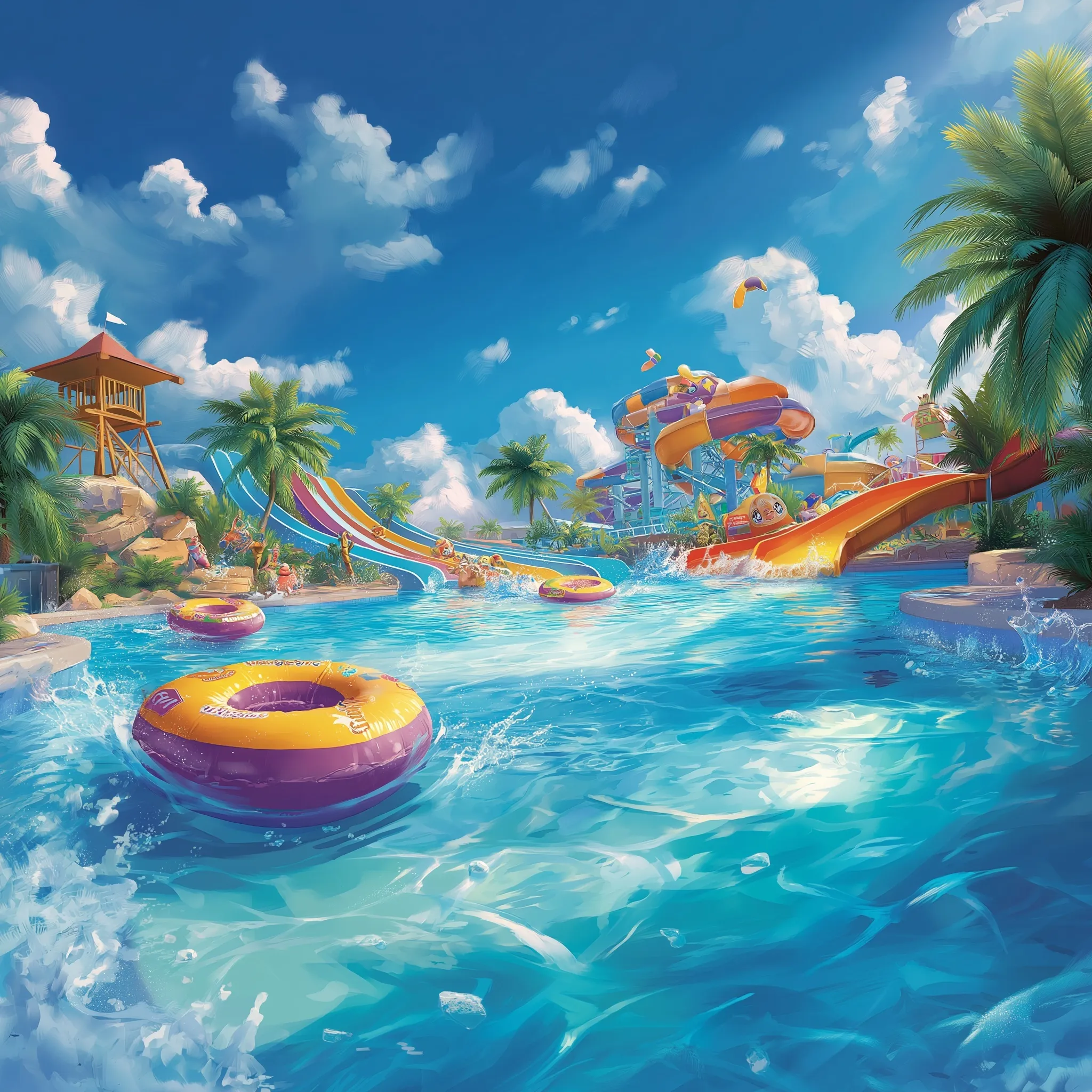 Swimming Pool Cartoon Image 61