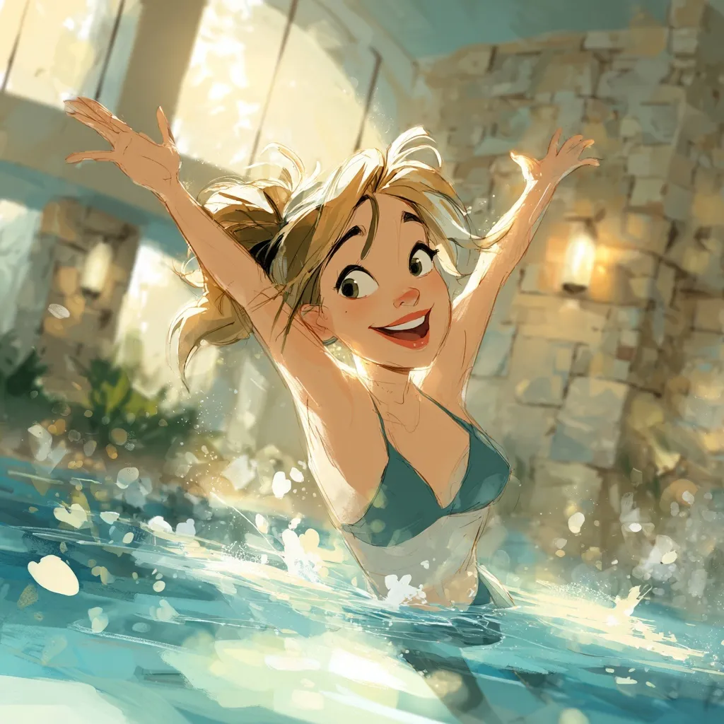 Swimming Pool Cartoon Image 62