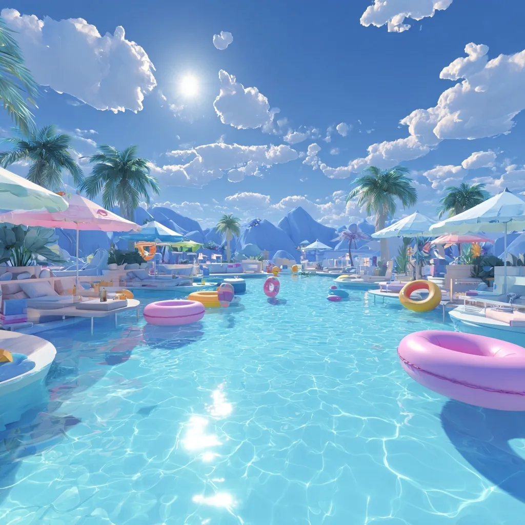 Swimming Pool Cartoon Image 64