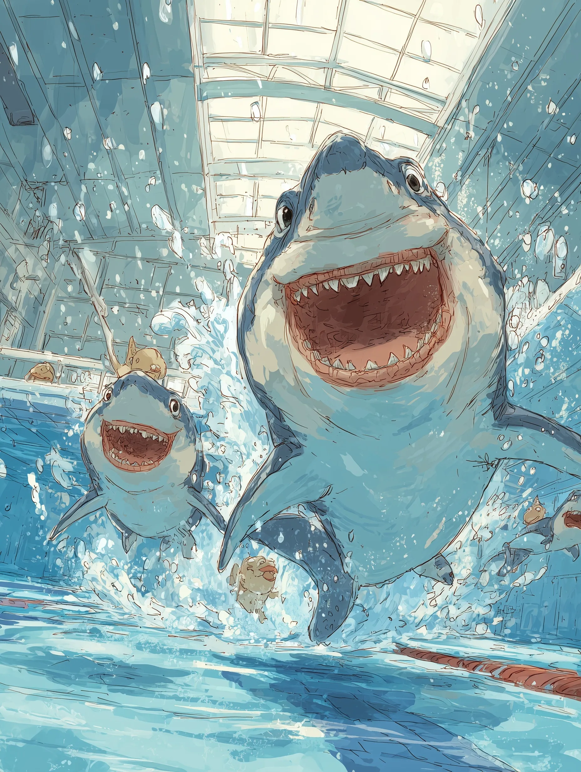 Swimming Pool Cartoon Image 74