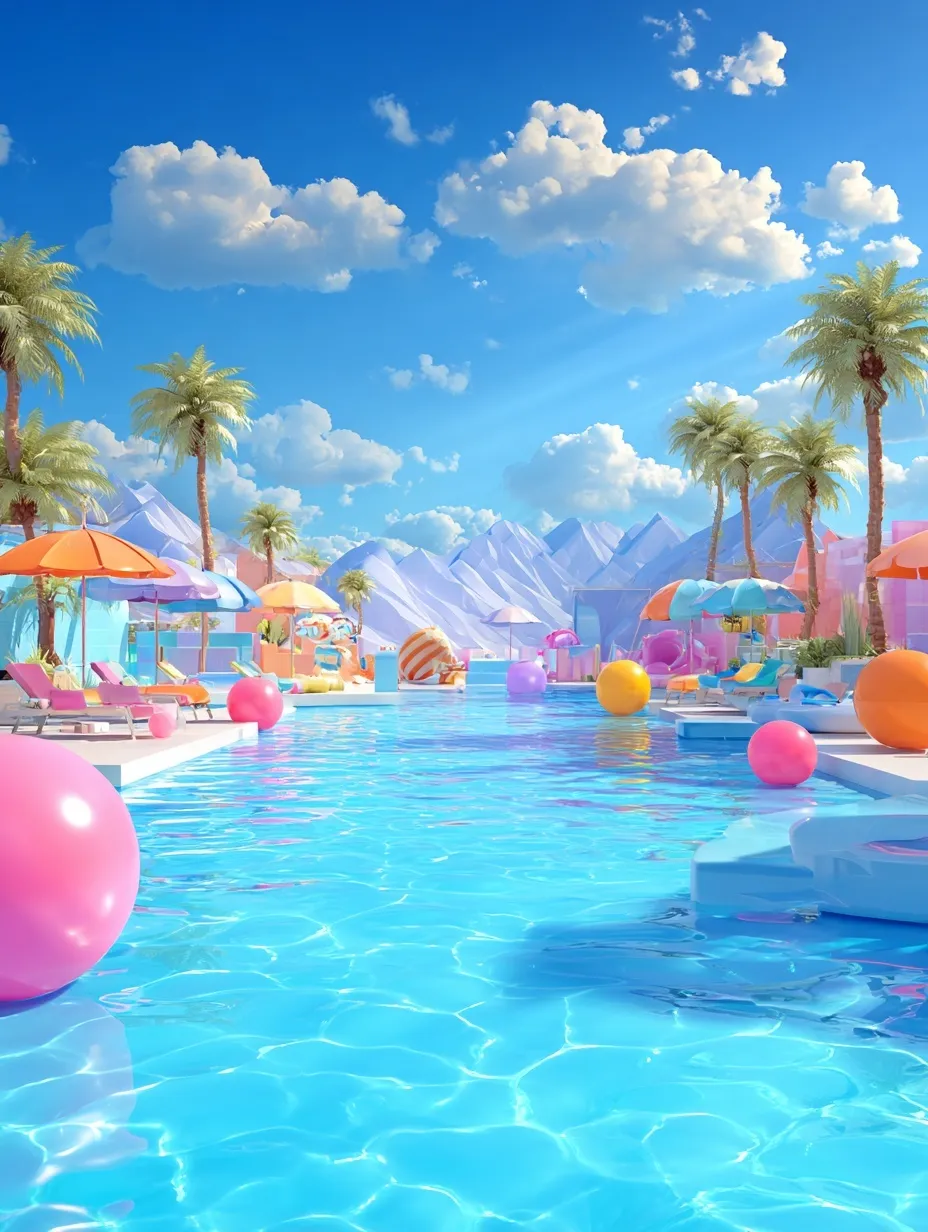 Swimming Pool Cartoon Image 75