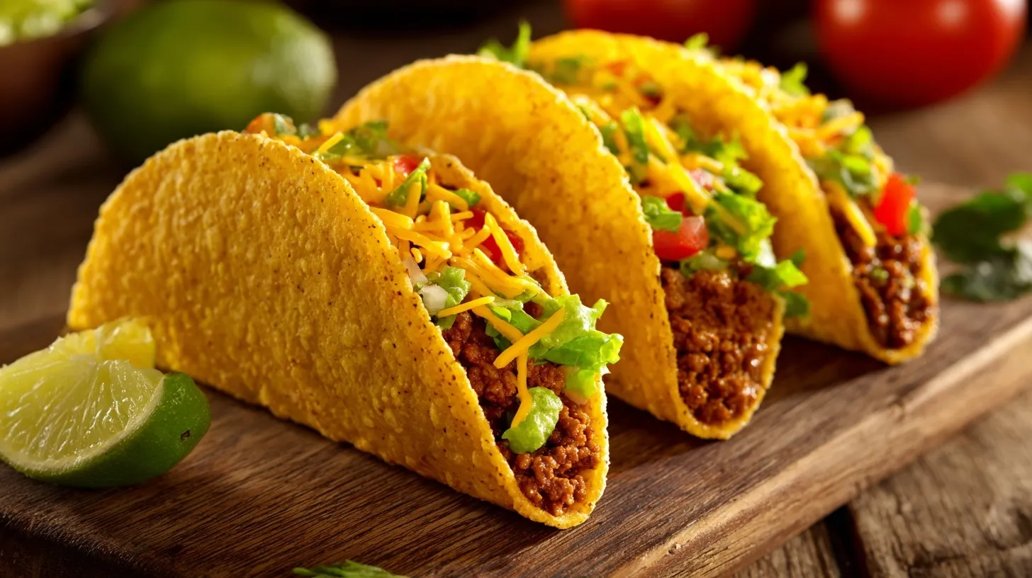 A fresh Mexican-style taco and burrito, representing fast-casual restaurant investment and food industry trends.